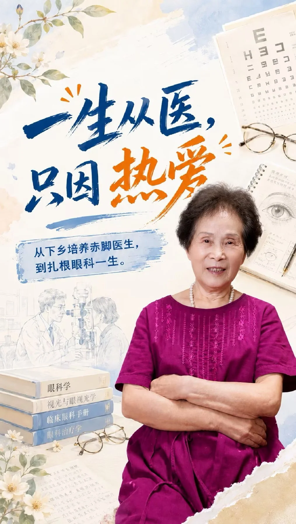 银发医生一生从医人物故事作品